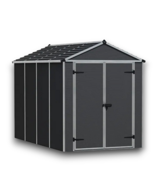 Bud's Warehouse 57870 Rubicon Gray Gable Roof Plastic Polycarbonate Storage Shed