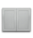57869 Overlake Gray Cabinet Recessed Panel Shaker