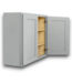 57869 Overlake Gray Cabinet Recessed Panel Shaker