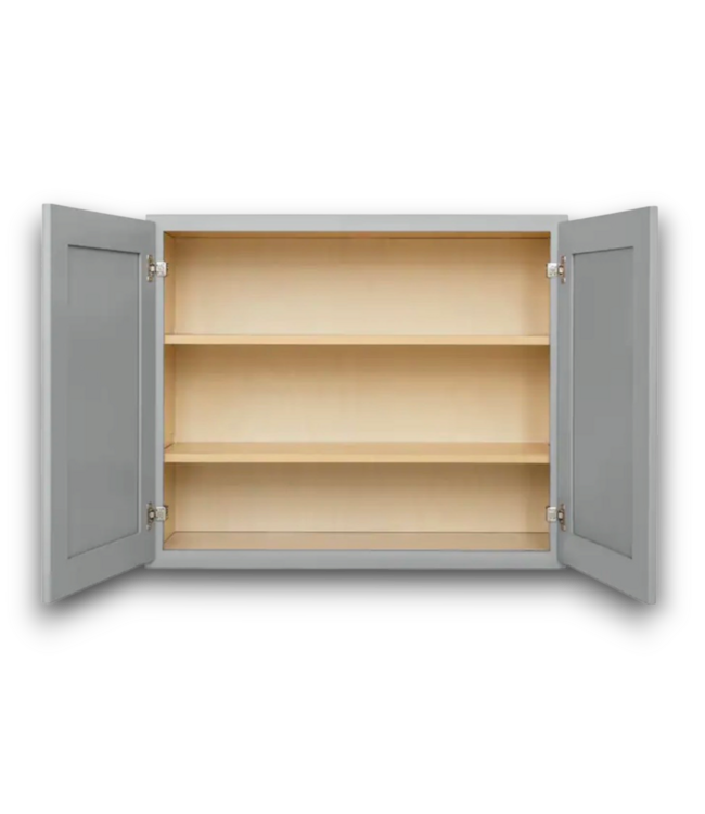 57869 Overlake Gray Cabinet Recessed Panel Shaker