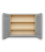 57869 Overlake Gray Cabinet Recessed Panel Shaker