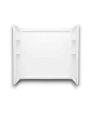 Bud's Warehouse 57868 2-60x29x58 White 3 Pcs Bathroom Wall Kit