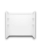 57868 2-60x29x58 White 3 Pcs Bathroom Wall Kit