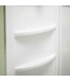 57868 2-60x29x58 White 3 Pcs Bathroom Wall Kit