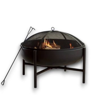 Bud's Warehouse 57863 28” Steel Round Portable Wood Burning Fire Pit
