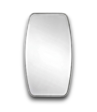 Bud's Warehouse 57861 21 X 36 Oval Silver Beveled Wall Mirror