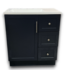 57860 Midnight Blue Single Sink With White Top