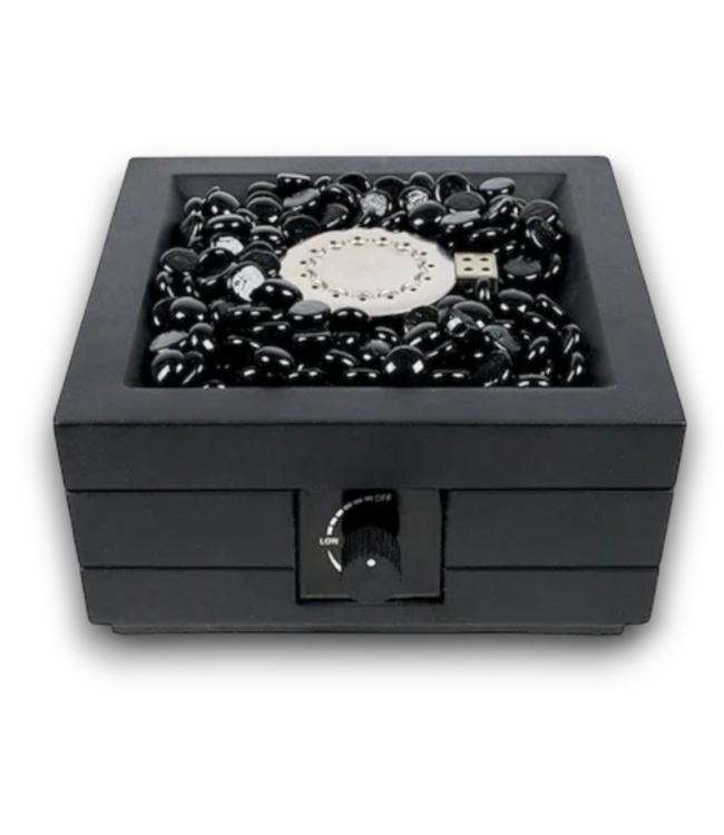 57859 10'' Tabletop Gas Fire Pit Black