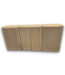 57858 3 Pc Elm Light Stain Upper Wall Cabinet Set
