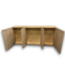 57858 3 Pc Elm Light Stain Upper Wall Cabinet Set