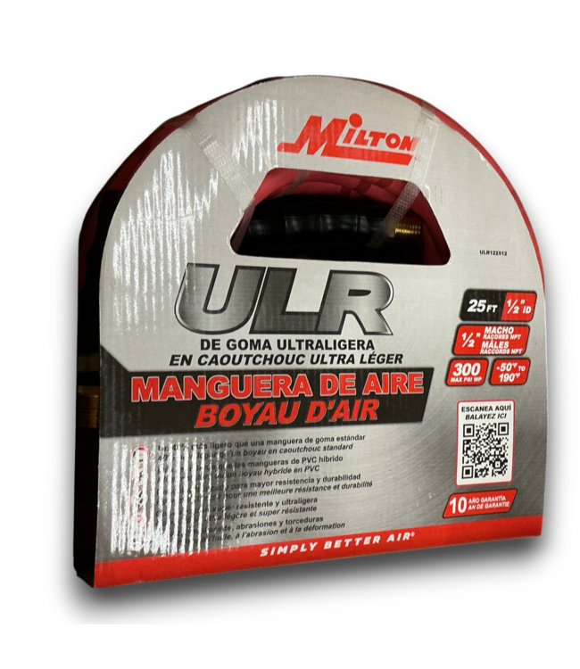 57857 1/2'' X 25' Triple Hybrid 300-psi Air Compressor Hose