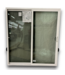 57854 71 X 80 White & Black Vinyl Sliding Patio Door
