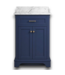 57834 Royal Navy Single Sink With Carrara Naturel Marble Top