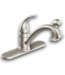 57873 Spot Resist Stainless Single Handle Deck Mount With Sprayer