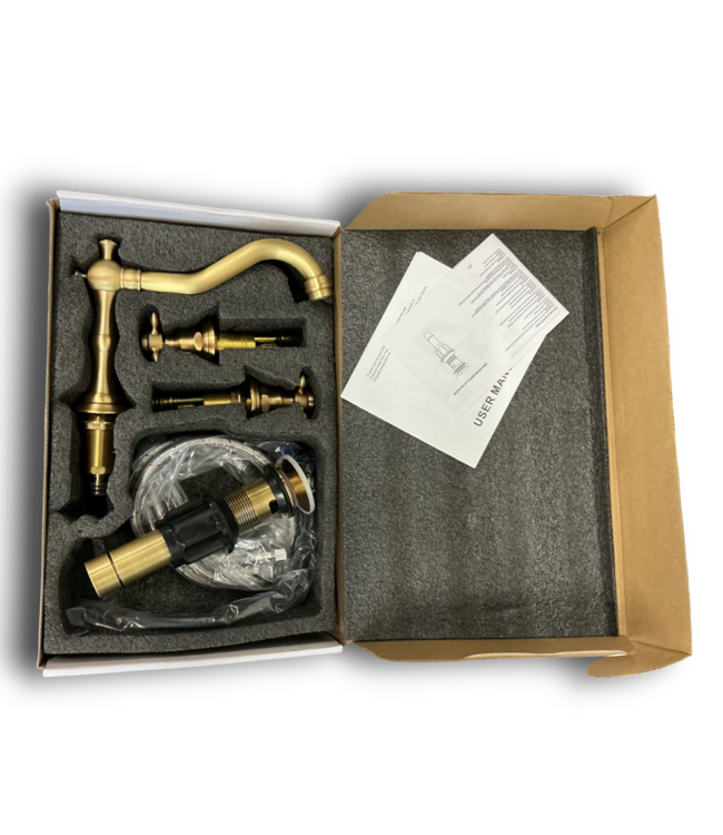 57877 2-handle Bathroom Sink Faucet With Drain