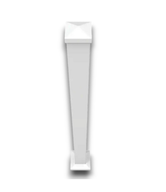 Bud's Warehouse 57878 White Aluminum Deck Post