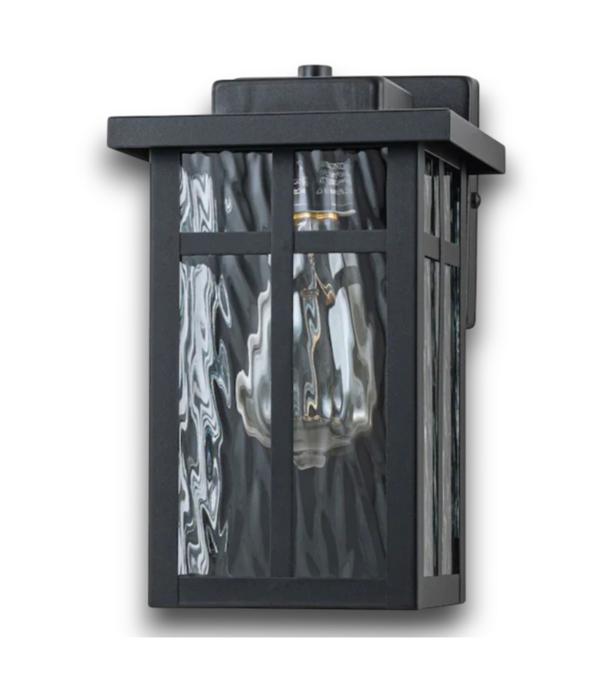 57880 2 Pack Matte Black Hardwired Outdoor Light