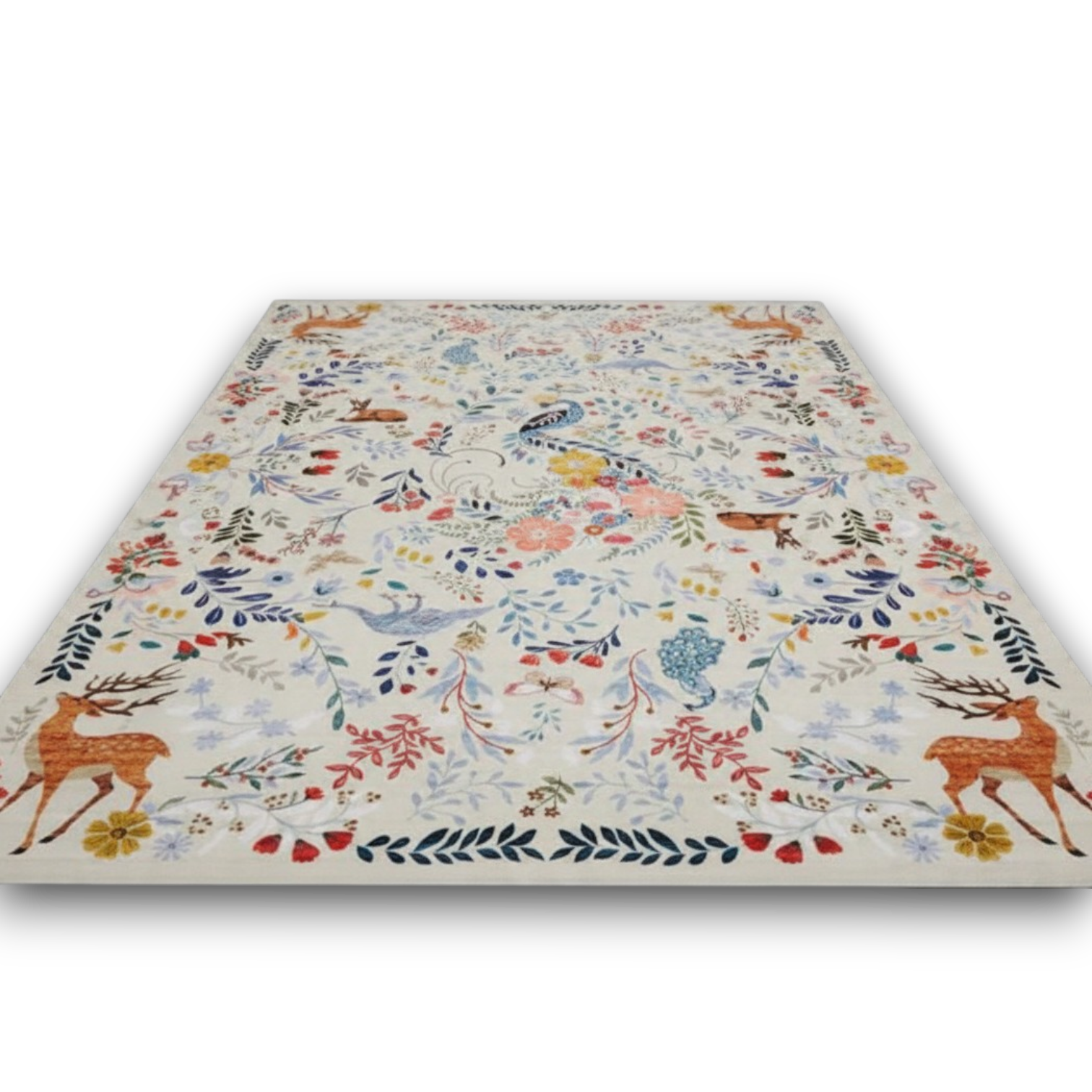 57881 8 X 10 Machine Washable Print Rug - Buds Warehouse