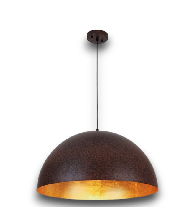 57882 Rust Copper Metal Dome Pendant Light