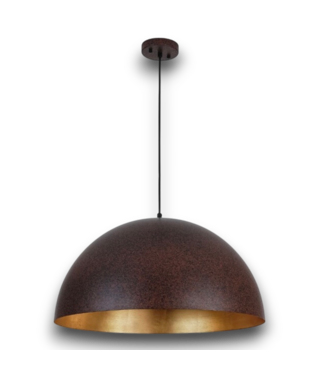 Bud's Warehouse 57882 Rust Copper Metal Dome Pendant Light