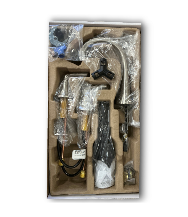 57876 Brushed Nickel Widespread 2-Handle Bath Sink Faucet With Drian