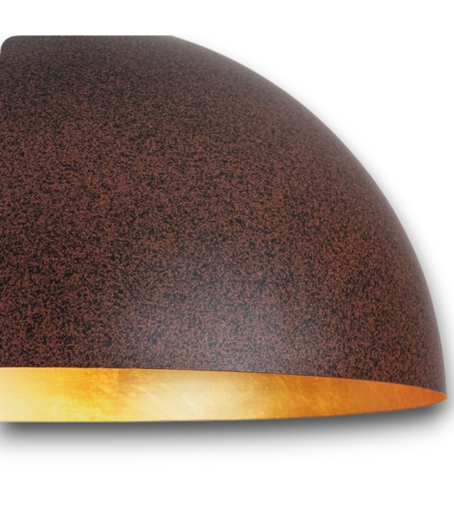 57882 Rust Copper Metal Dome Pendant Light