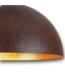 57882 Rust Copper Metal Dome Pendant Light