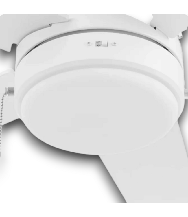 57893 52'' Fairbanks White Ceiling Fan With Light