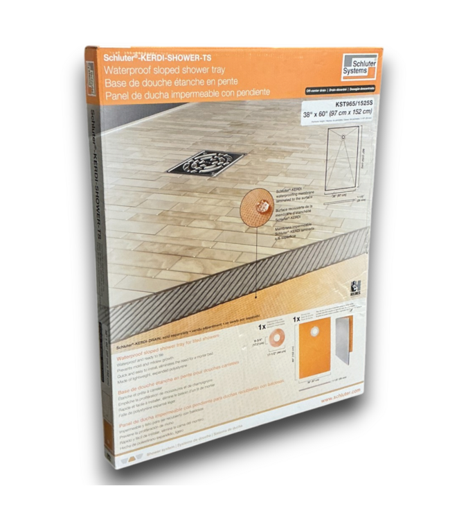 57898 Waterproof Sloped Shower Tray
