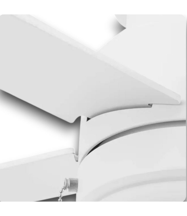 57893 52'' Fairbanks White Ceiling Fan With Light