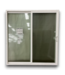 57888 72 X 76 White Vinyl Obscure Glass Patio Door