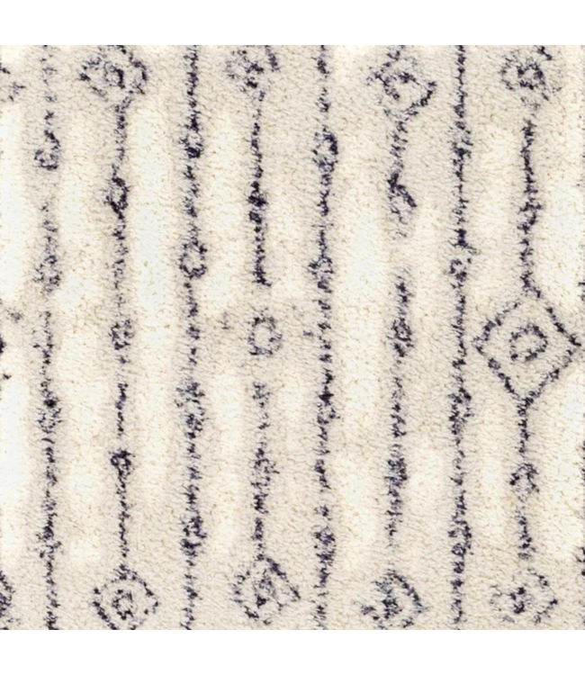 57905 Ivory/gray Rectangle Indoor Geometric Area Rug