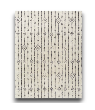 Bud's Warehouse 57905 Ivory/gray Rectangle Indoor Geometric Area Rug