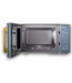 57906 0.9 Cu. Ft. Countertop Midnight Blue Microwave