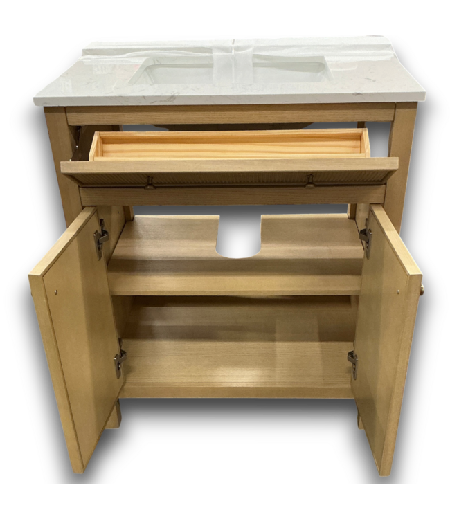 57911 30'' Sandbanks White Oak Single Sink Vanity