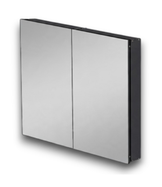 Bud's Warehouse 57928 Large Black Medicine Cabinet Mirror