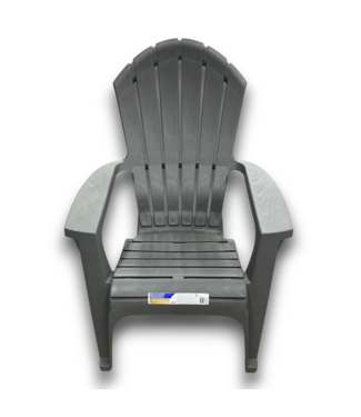 Bud's Warehouse 57936 Patio Charcoal Resin Chair With Slat Seat