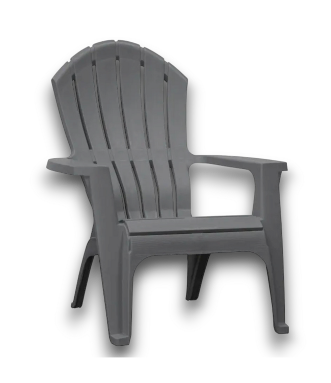 57936 Patio Charcoal Resin Chair With Slat Seat