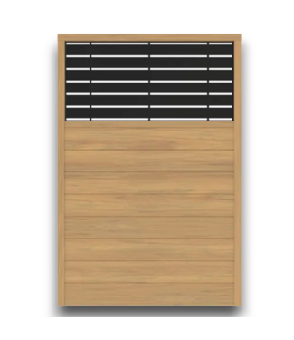 Bud's Warehouse 57939 6’ X 4’ Vinyl Fence With Decorative Screen Panels