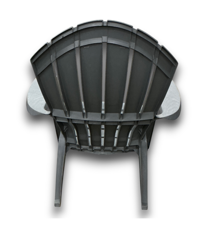57936 Patio Charcoal Resin Chair With Slat Seat