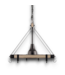 57943 Barrington Anvil Iron And Distressed Antique Grey Lighted 8-hook Pot Rock
