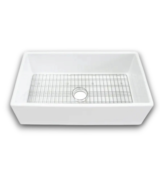 Bud's Warehouse 57956 Undermount Fireclay Single Bowl Kitchen Sink