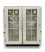 57958 Primed Steel Right Hand Patio Door With 10 Lite Grilles