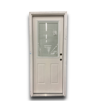Bud's Warehouse 57959 Smooth Star Fiberglass Left Hand Prehung Exterior Door