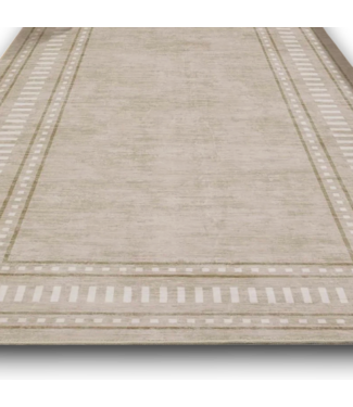 Bud's Warehouse 57960 Camel Bordered Area Rug Non-slip