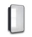 57963 Black Framed Rectangle Mirror Soft Close Medicine Cabinet