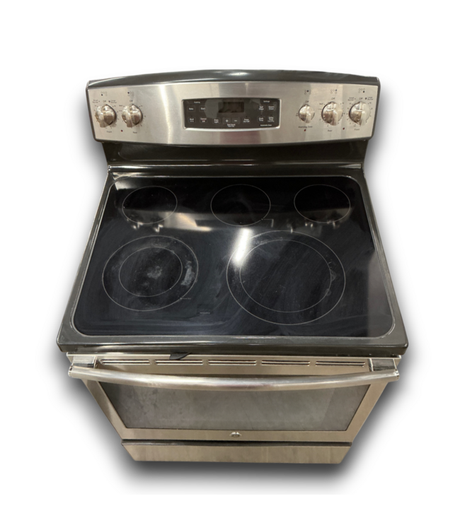 57952 Glass Top 5 Elements Stainless Freestanding Electric Range