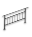 57970 Black Finished Wrought Iron Indoor Handrail
