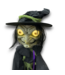 57976 Freestanding Motion Activated Lighted Life Size Animated Witch Animatronic