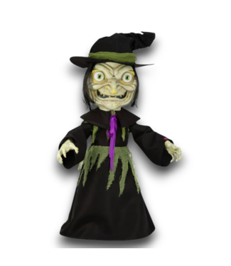 Bud's Warehouse 57976 Freestanding Motion Activated Lighted Life Size Animated Witch Animatronic